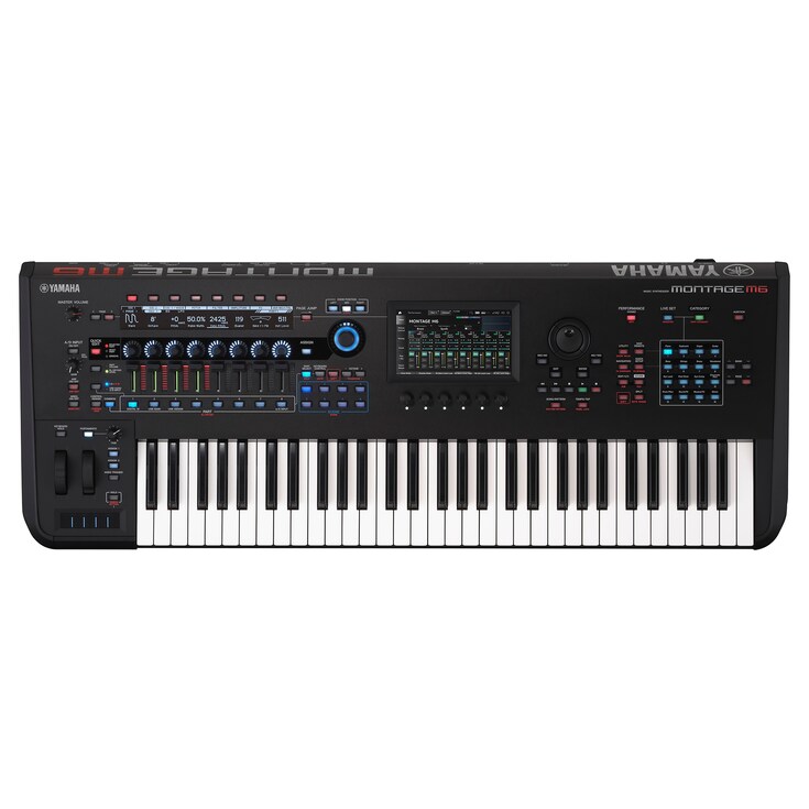 Sintetizador Yamaha MONTAGE M6, imagen de referencia.